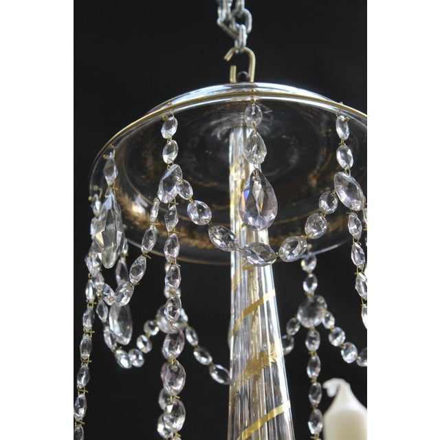 Neoclassical Chandelier in Bronze and Crystal For Sale - Image 16 of 18