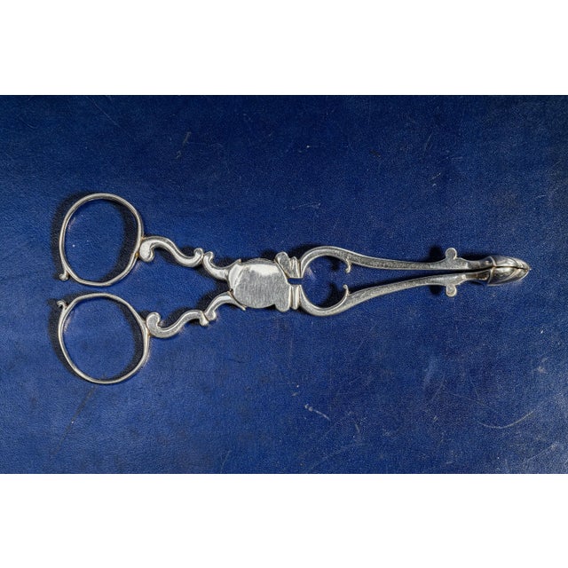 Beautiful English Georgian Antique Sterling Silver English Sugar Nips Tea Tongs For Sale - Image 10 of 12