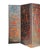 Antique Chinoiserie-Decorated Painted Leather Folding Screen For Sale - Image 4 of 5