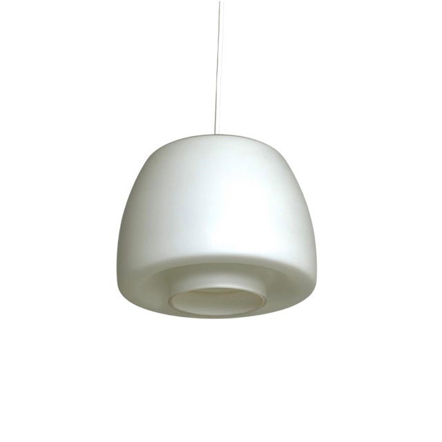 Glass Opal Glass Pendant, 1950s For Sale - Image 7 of 7