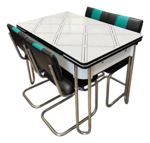 1960s Retro Table & 4 Chairs