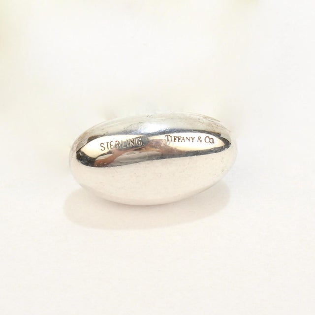 Metal Tiffany & Co. Sterling Silver Bean Paperweight From the Mario Buatta Collection For Sale - Image 7 of 7