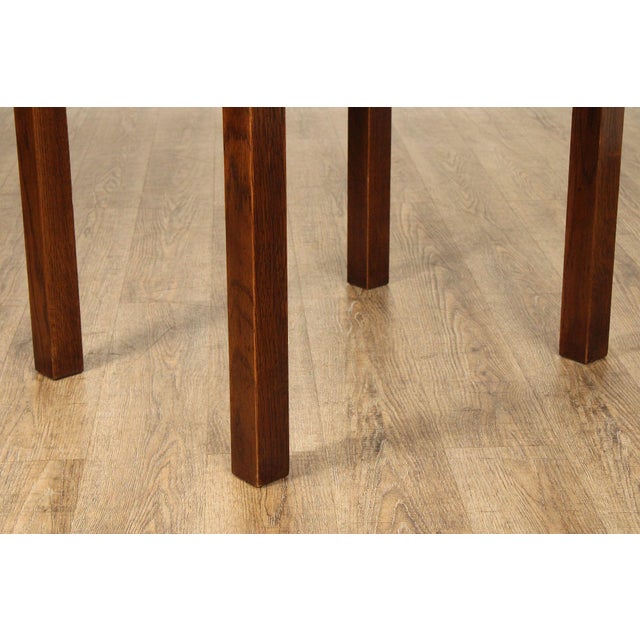 Stickley Stickley Mission Style Oak Side Or Writing Table For Sale - Image 4 of 12