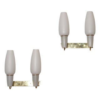 Mid-20th Century Pair of Italian Modernist wall scones - a Pair For Sale