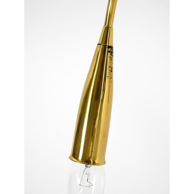 Large Mid-Century Modern Brass 9-Arm Sputnik Chandelier, 1950s For Sale - Image 16 of 18
