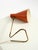 Large Mid-Century Modern Brass Table Lamp with Brick-Red Shade, 1950s For Sale - Image 13 of 18
