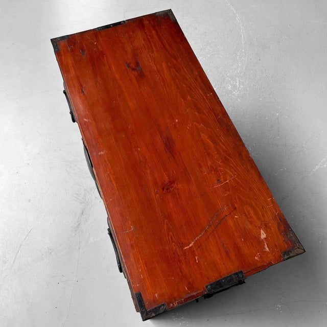 Wood Japanese Traditional Tansu Storage Chest, 1890s For Sale - Image 7 of 11