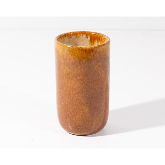 Mid-Century Modern Eugene Deutsch Deutch Studio Pottery Tumbler or Vase For Sale - Image 3 of 7