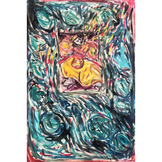 Monoprint of Kabuki actor by Atlanta artist Adrienne Anderson (1949-2020). Anderson earned her MFA from University of...