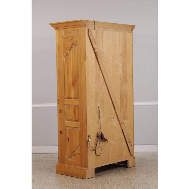 Chippendale Distressed Washed Pine Bar Cabinet For Sale - Image 18 of 18