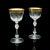 1920s Pair of Antique Art Deco French Glass Celebratory Port Glasses For Sale - Image 13 of 13