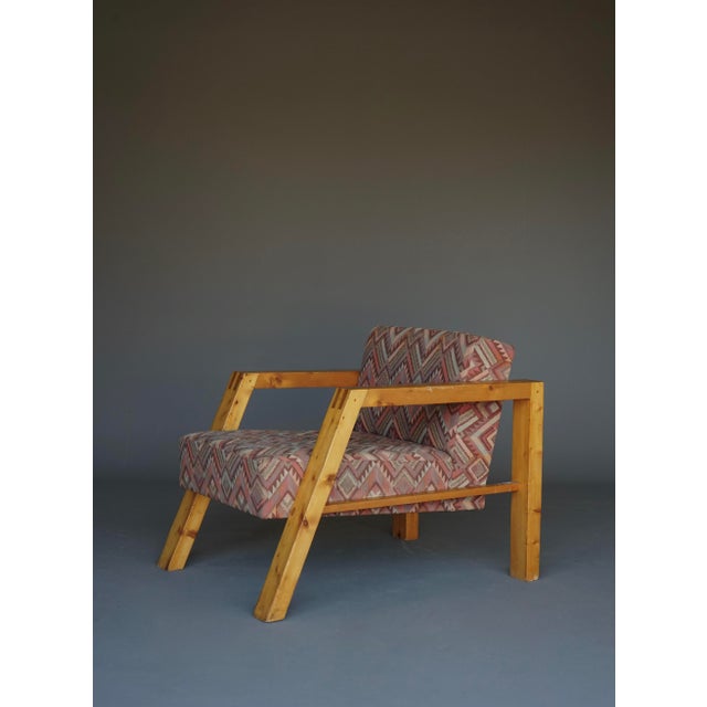 Dutch Pine Armchair, 1970s For Sale - Image 4 of 14