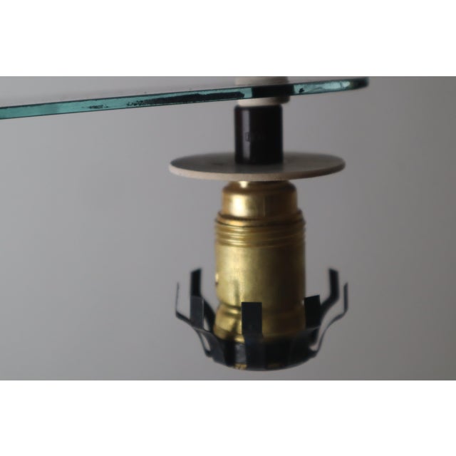 Glass Diabolo Glass Shade Pendant Lamp, 1950s For Sale - Image 7 of 18