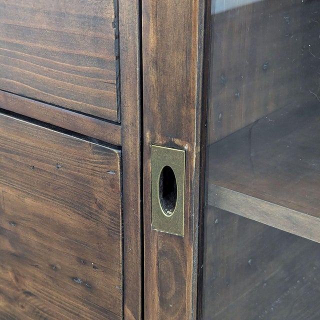 Brown Crate & Barrel Morris Credenza For Sale - Image 8 of 9