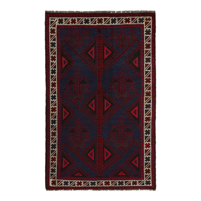 Rug & Kilim’s Baluch Tribal Rug With Colorful Geometric Patterns For Sale