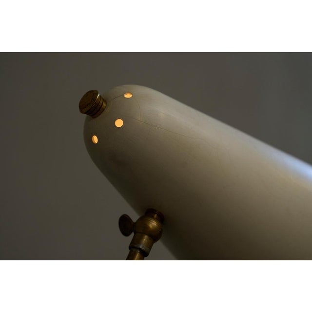 1940s Mid-Century Modern Adjustable Table Lamp with Perforated Shade, 1950s For Sale - Image 5 of 13