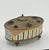 Late 19th Century Antique Enameled & Gilt Metal Inkwell • Hand‑Painted Porcelain Base • Ornate Desk Accessory For Sale - Image 5 of 7
