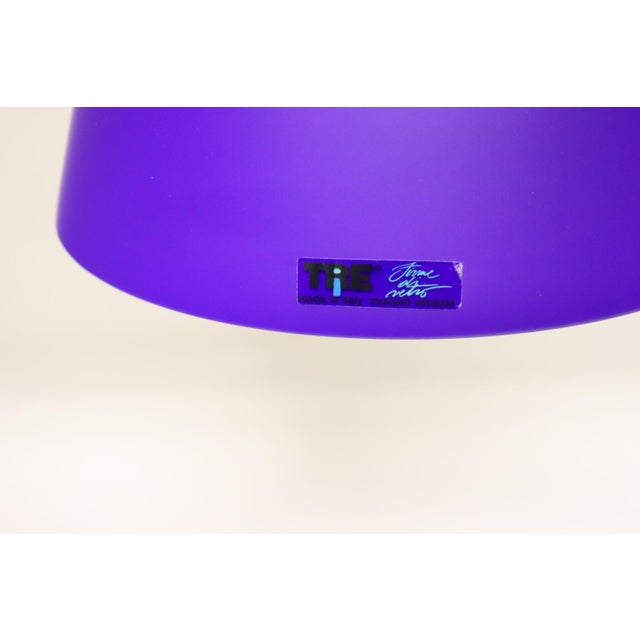 Mid-Century Modern Murano Blue Glass Pendant Lamp For Sale - Image 9 of 10