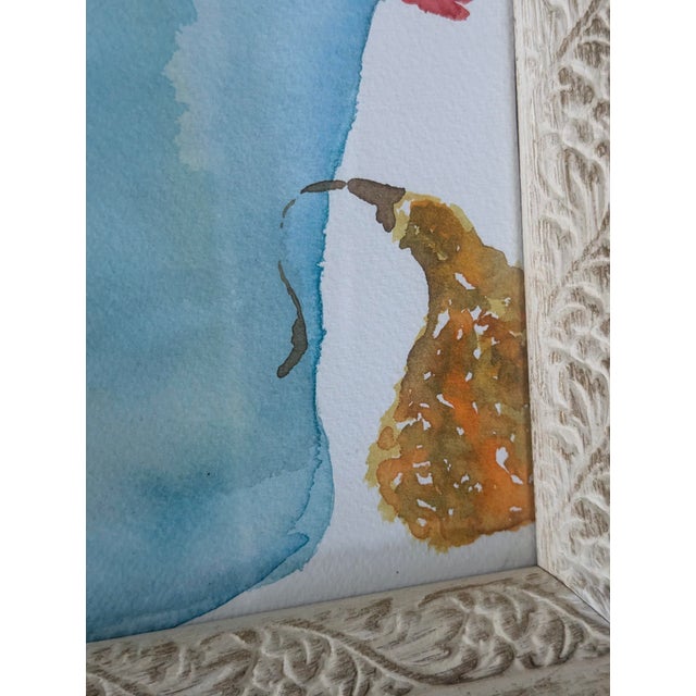 Original Still Life Botanical Watercolor Painting Framed For Sale - Image 12 of 15