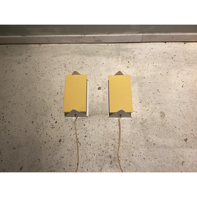 Metal Wall Light Bedside Lamps by J. J. M. Hoogervorst for Anvia, 1960s, Set of 2 For Sale - Image 7 of 10