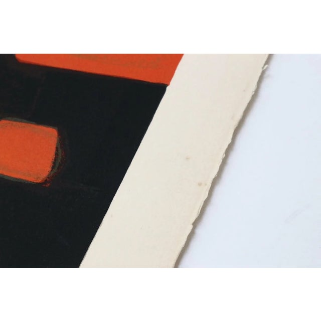 Artist: Andre Minaux Country: France Title: Visage rouge Medium: Original Lithograph Marks: Signed in pencil and numbered...