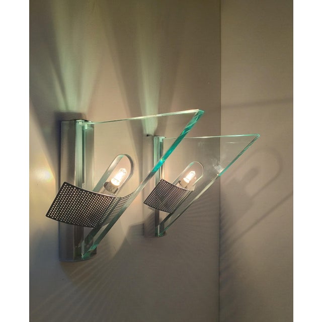 Vintage Icaro Wall Sconces by Carlo Forcolini for Artemide, 1980, Set of 2 For Sale - Image 14 of 18