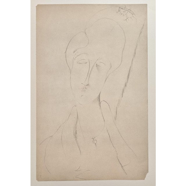 Amedeo Modigliani (1884-1920) Studio di Donna / Study of a Woman Lithograph on paper Paper especially produced for this...