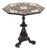 Italian Table with Pietra Dura Black Marble Top For Sale