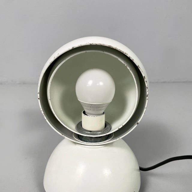 White Italian Modern White Eclisse Table Lamps by Vico Magistretti for Artemide, 1970s, Set of 2 For Sale - Image 8 of 16
