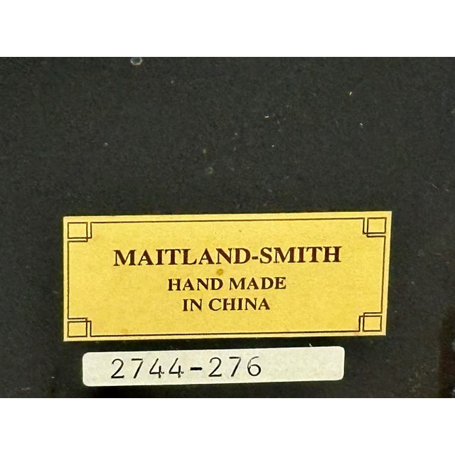 Maitland-Smith Hand-Painted Faux Tapestry Wood Wall Panel For Sale - Image 10 of 10