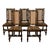 Antique 19thC Set 6 Carved Caned Jacobean Barley Twist Walnut Dining Chairs 1870 For Sale - Image 4 of 18