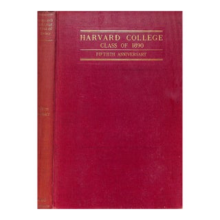 Harvard College Class of 1890 Fiftieth Anniversary For Sale
