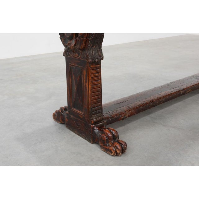 16th Century Renaissance Walnut Console Table, Tuscany For Sale - Image 11 of 18