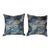 Vintage Old World Weavers Verdure Tapestry Linen and Cotton Down Pillows - A Pair For Sale