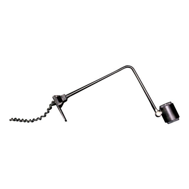 Modern Tall Black Metal Sconce in , West Germany, 1970's For Sale