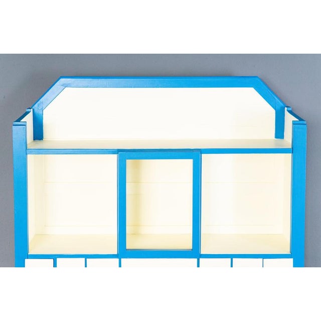 Blue Vintage Art Nouveau Buffet For Sale - Image 8 of 18