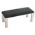 Karl Springer Stainless Steel and Leather Bench, 1980 For Sale - Image 4 of 6
