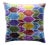 Contemporary Turkish Multi Colors Velvet Silk Ikat Pillow For Sale - Image 10 of 10