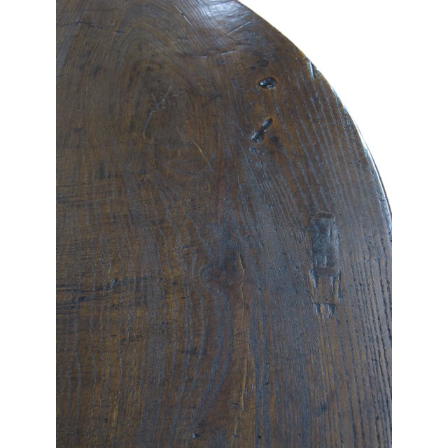 Brown Half Moon Antique Chinese Hallway Console Table For Sale - Image 8 of 10
