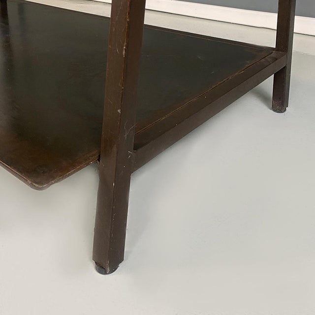 Italian Modern Metal Table or Console with Two Tops, 1990s For Sale - Image 11 of 13
