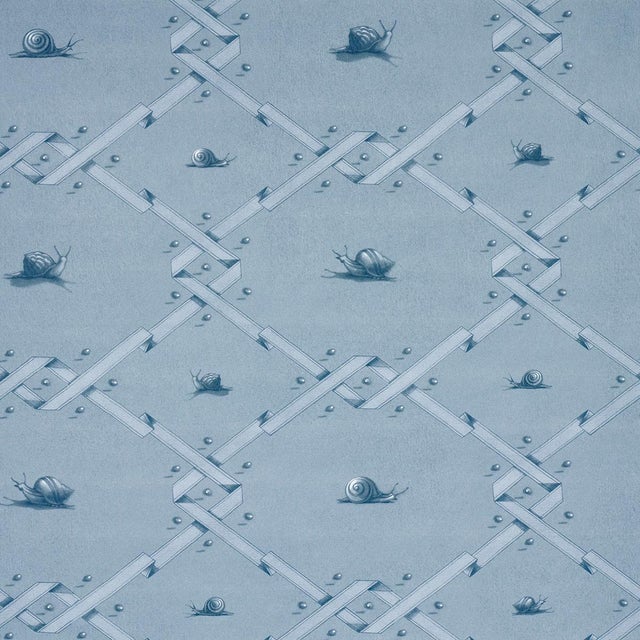 Schumacher Ouvrez Moi Wallpaper, Blue For Sale