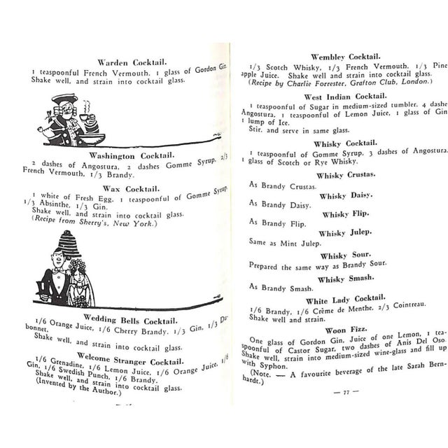 Paper "Barflies and Cocktails 300 Recipes by Harry and Wynn" 2008 For Sale - Image 7 of 8