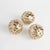 Weighted nicely in a cast aluminum open design, this set of 3 orbs makes for a dynamic bowl filler. Finished in a warm...