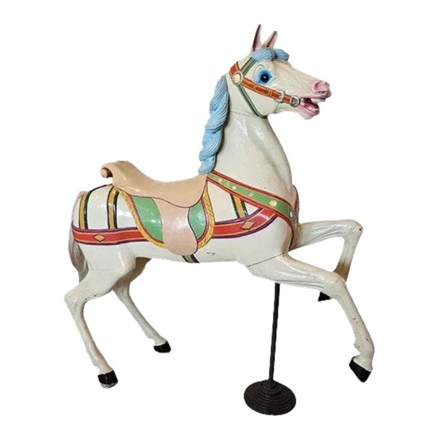 Antique German Carousel Horse by Peter Philip Schneider For Sale