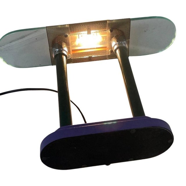 Metal Vintage Postmodern Style Desk Lamp by Robert Sonneman for SMC Boxford For Sale - Image 7 of 8