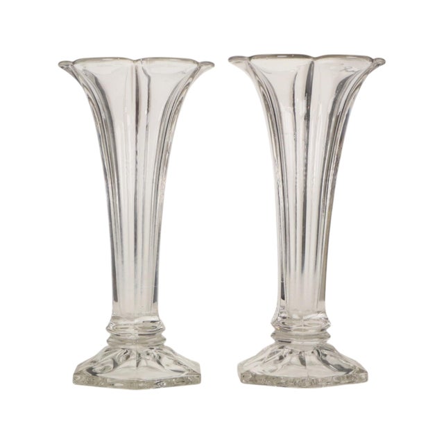 Art Deco Luxval Americain Vases from Val Saint Lambert, 1935, Set of 2 For Sale - Image 3 of 14