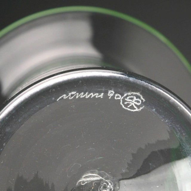Glass Glass Vase from Venini, 1980s For Sale - Image 7 of 8