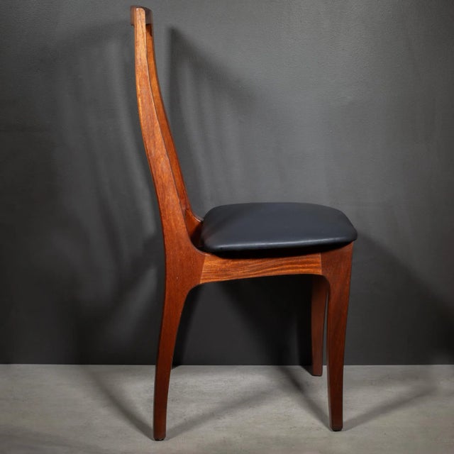 Reupholstered Mid-Century Danish Dining Chairs c.1960 For Sale In San Francisco - Image 6 of 15