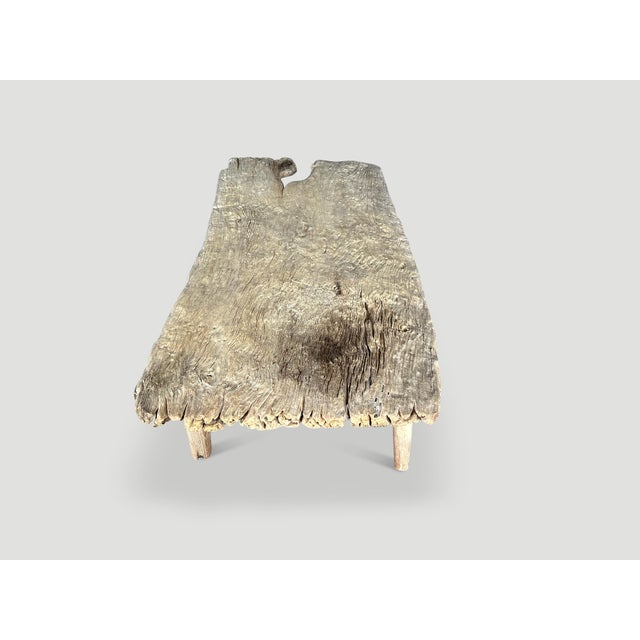 Andrianna Shamaris Wabi Sabi Teak Wood Coffee Table For Sale In New York - Image 6 of 6