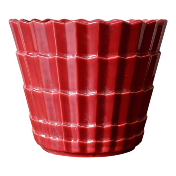 Art Deco Style Ceramic Planter from Saint Clément, 1950s For Sale